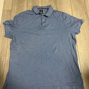 Denver Hayes XL Light Blue Stretch Polo Shirt - Modern Fit